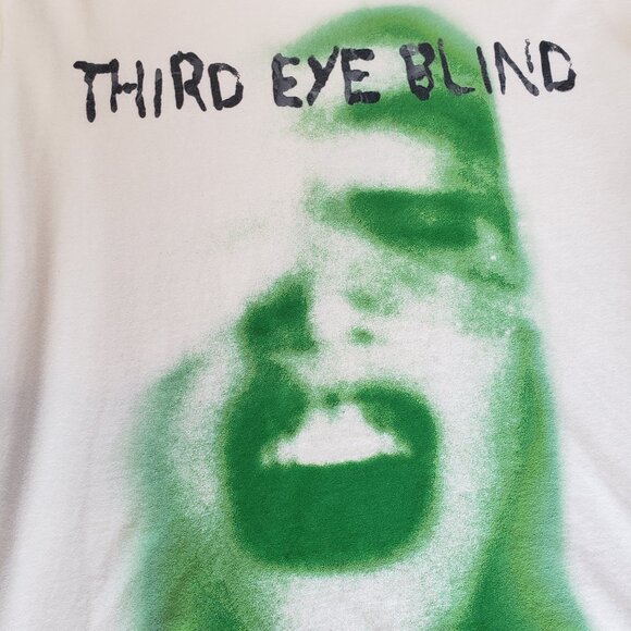 Third Eye Blind Rock Band Tshirt Green Woman Face - Picture 2 of 9